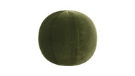 Luna 12" Round Sphere Accent Ball Throw Pillow, Olive Green 1