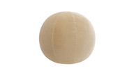 Luna 12" Round Sphere Accent Ball Throw Pillow, Fawn Brown 1