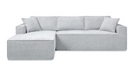 Brenley 110.5" LAF Sofa-in-a-Box Sectional Sofa, Ash Gray 1