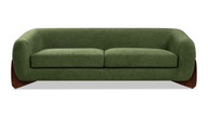 Alpine 90.5" Sherpa Sofa, Moss Green Fleeced Teddy 1
