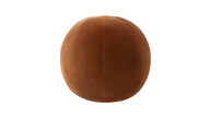 Luna 12" Round Sphere Accent Ball Throw Pillow, Burnt Orange