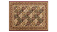 Rosendale Panel Tradition Power-Loomed Area Rug, Burgundy, 7'10" x 10'6"