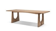 Carmel 94" Reclaimed Pine Wood 8-Seater Dining Table, Antique Natural Brown