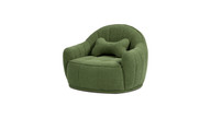Louie 30.5" Modern Dog Sofa Bed with Bone Pillow, Medium, Moss Green
