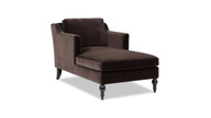 Josephine 60" Upholstered Chaise Lounge, Deep Brown