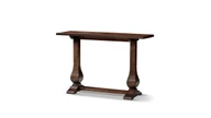 Whitmore 48" Rustic Reclaimed Pine Console Table, Dark Brown