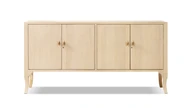 Elodie 72" Reclaimed Pine 4-Door Sideboard, Brushed White