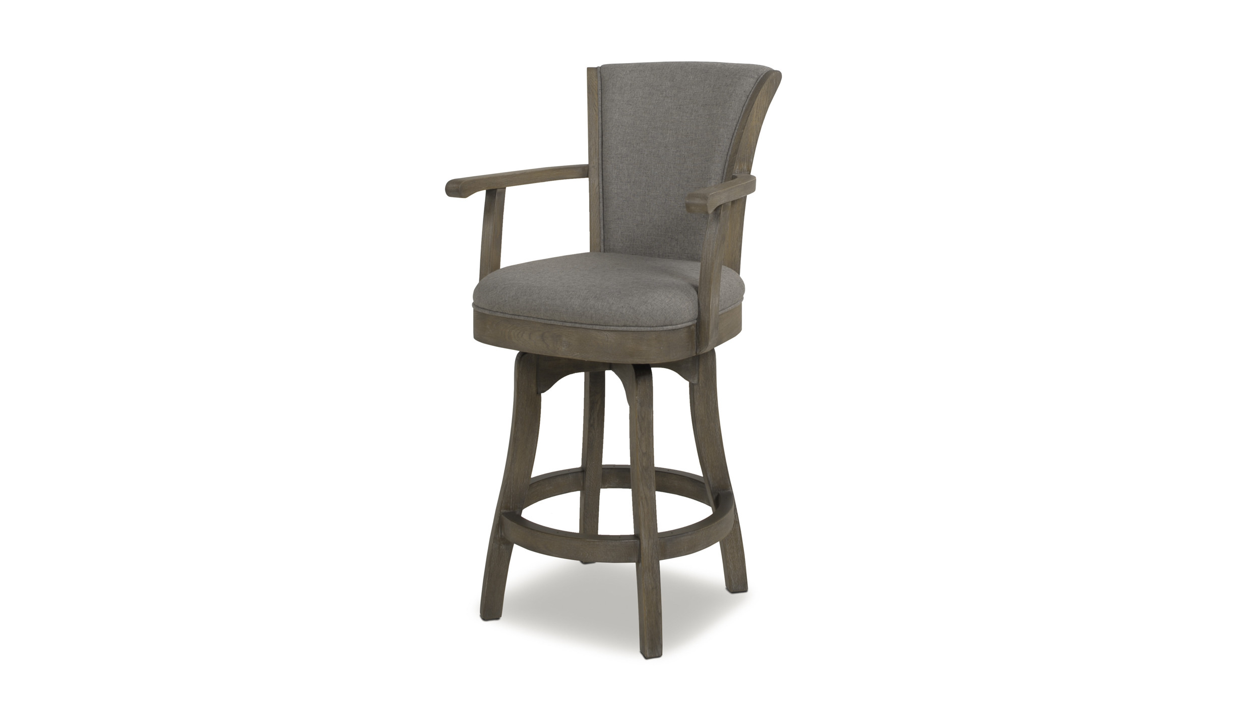 Williams 27 Swivel Counter Height Bar Stool Heathered Grey