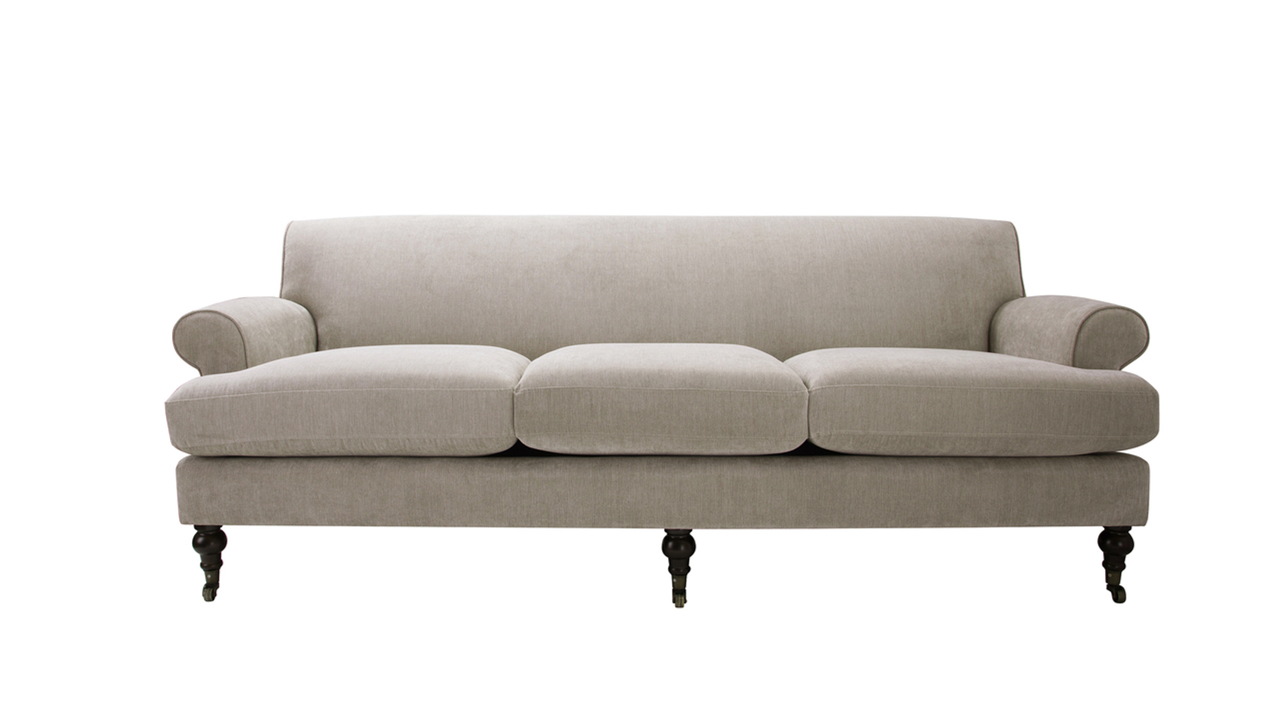 Alana Lawson Two-Cushion Tight Back Sofa, Mink Beige - Jennifer Taylor Home