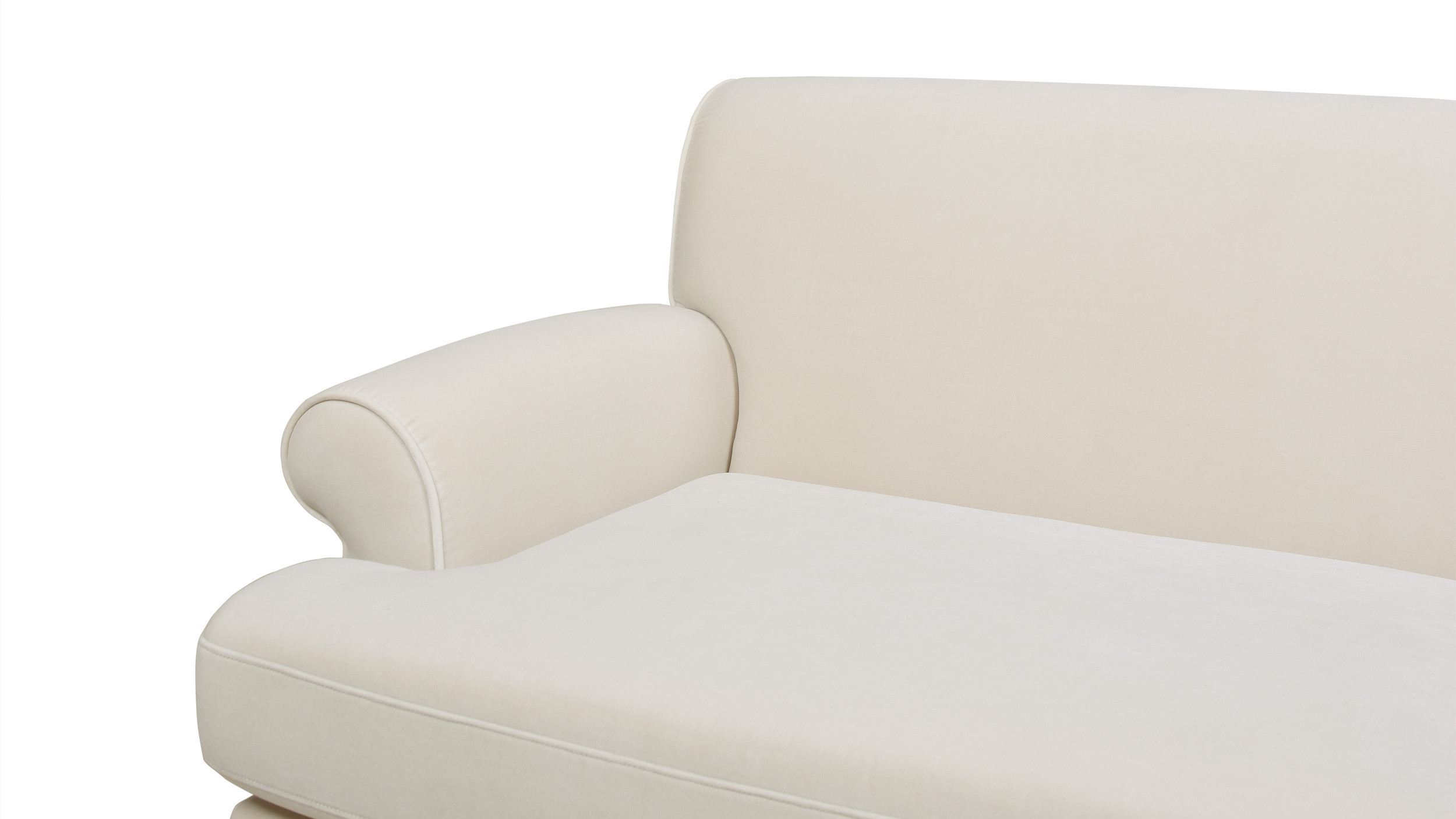 Alana Lawson Two-Cushion Tight Back Sofa, French Beige - Jennifer