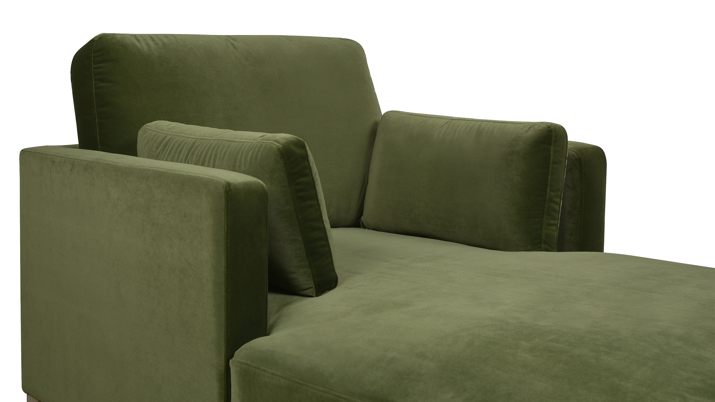 Knox 65" Modern Farmhouse Chaise Lounge Chair, Olive Green Jennifer Taylor Home