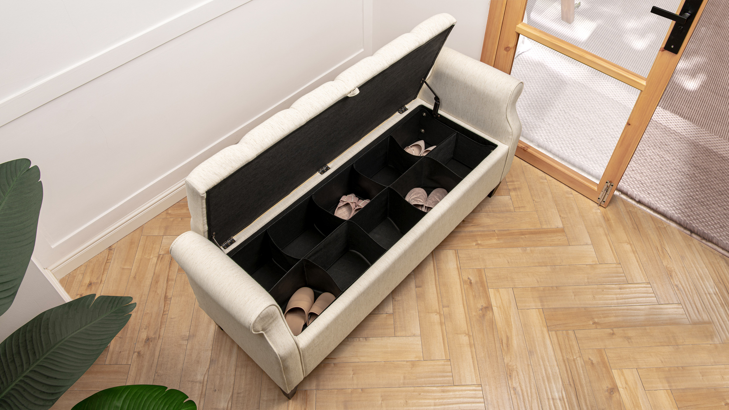 Jacqueline Shoe Storage Divider Insert Accessory, Black - Jennifer