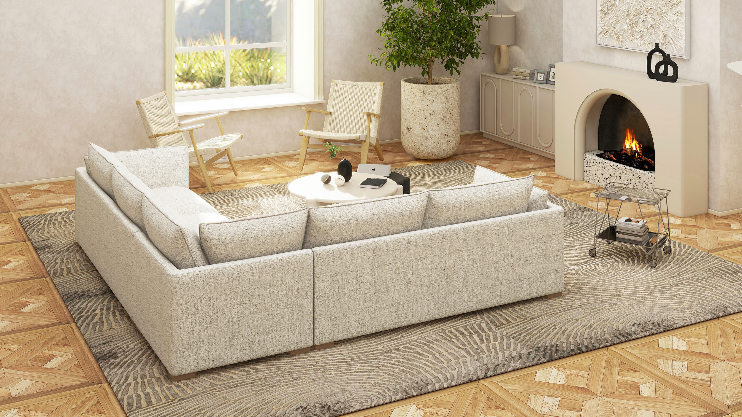 Cassimore Sectional Sofa, Pan Home Furnishings