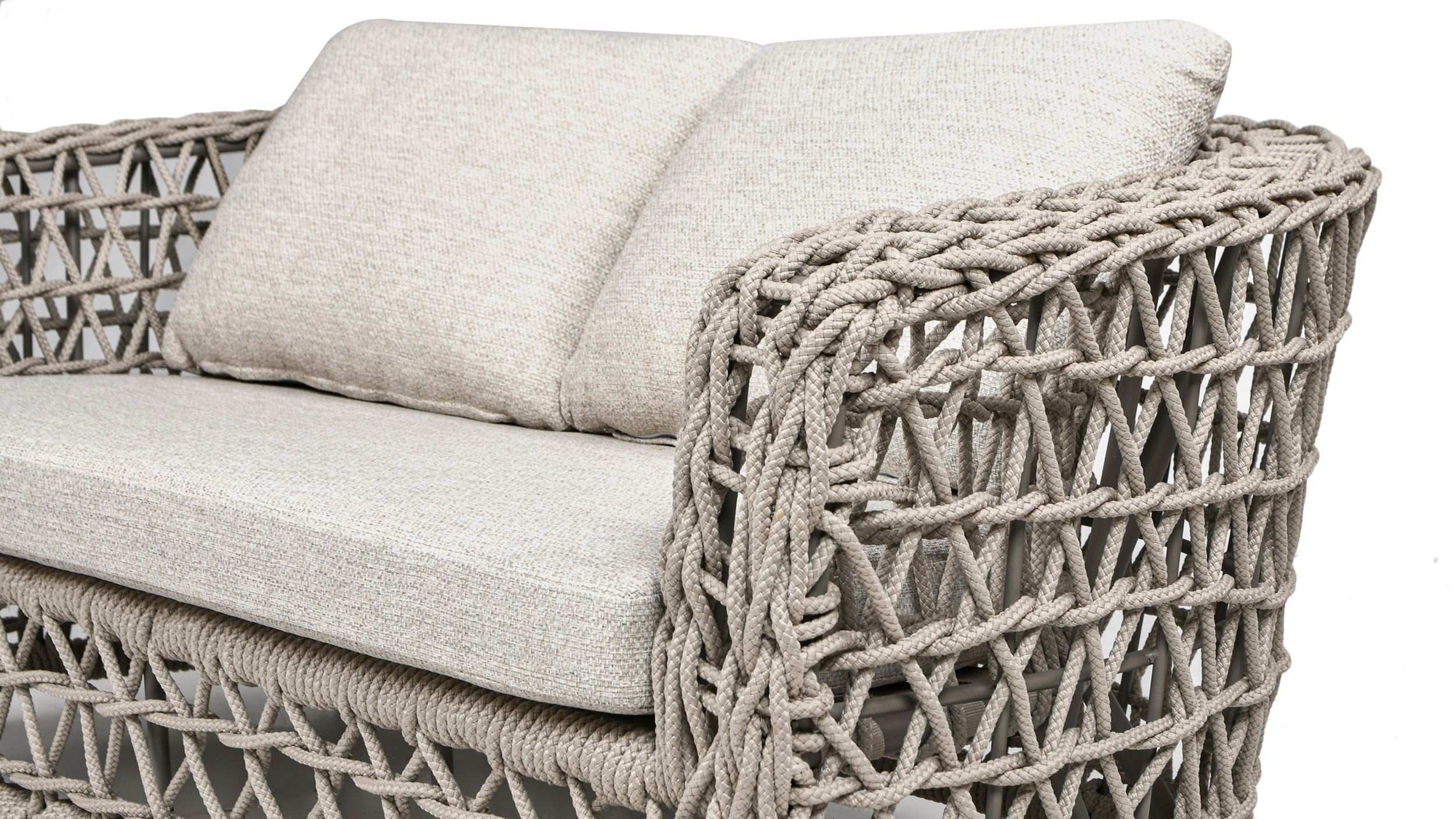 Everly 3pc Woven Frame Barrel Deep Seating Patio