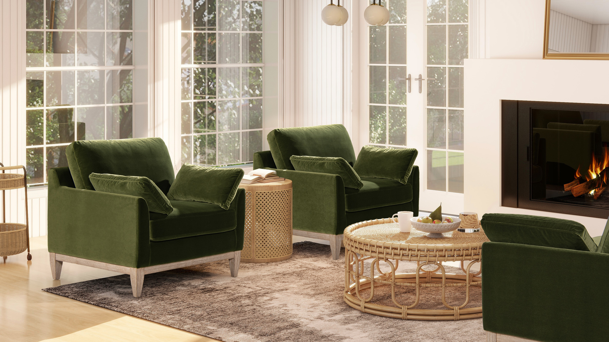 Modern Farmhouse Next Chairs Living Room Pasadena 36