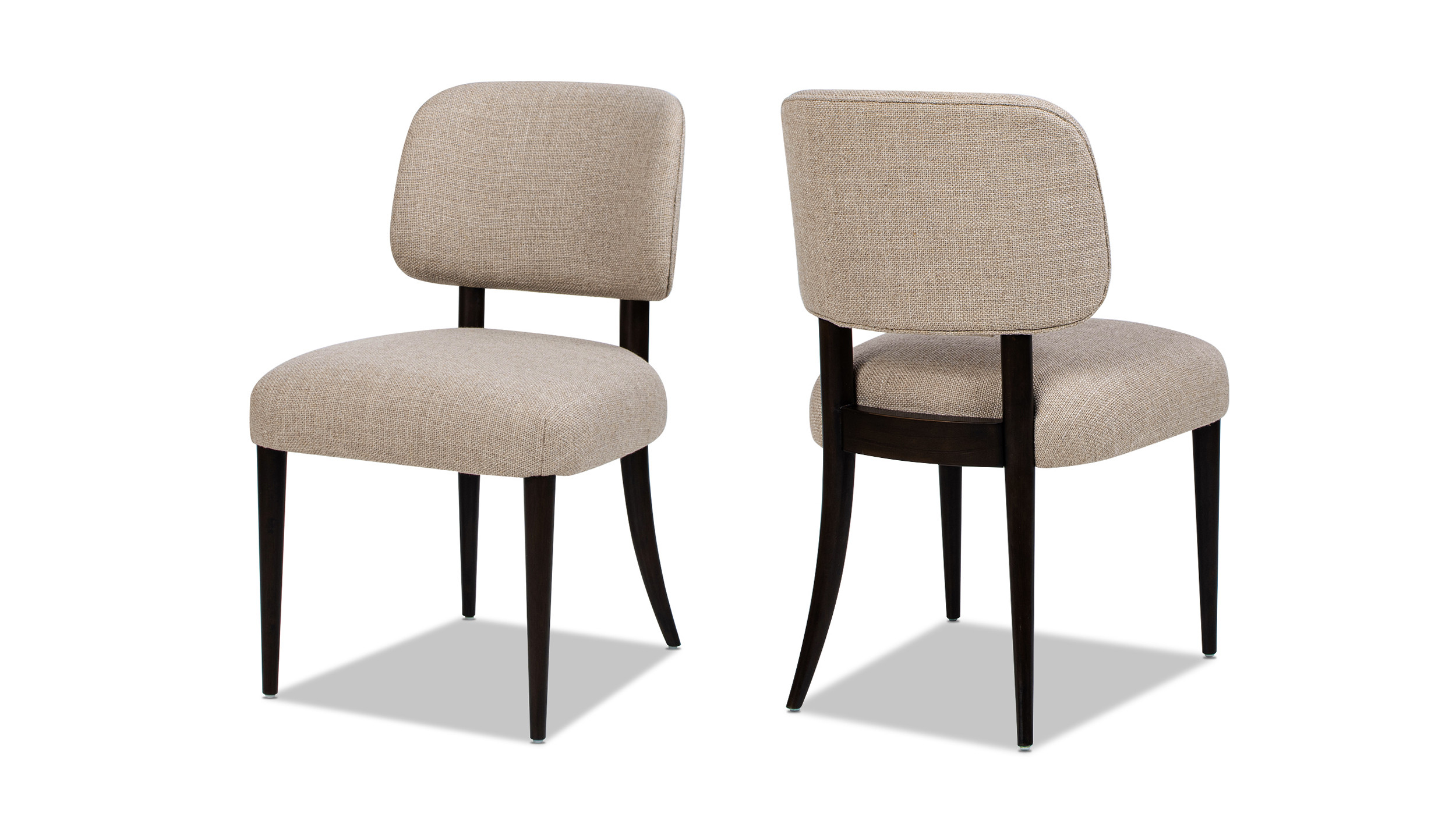 Harriet Split Back Upholstered Dining Side Chair, Set of 2, Merino