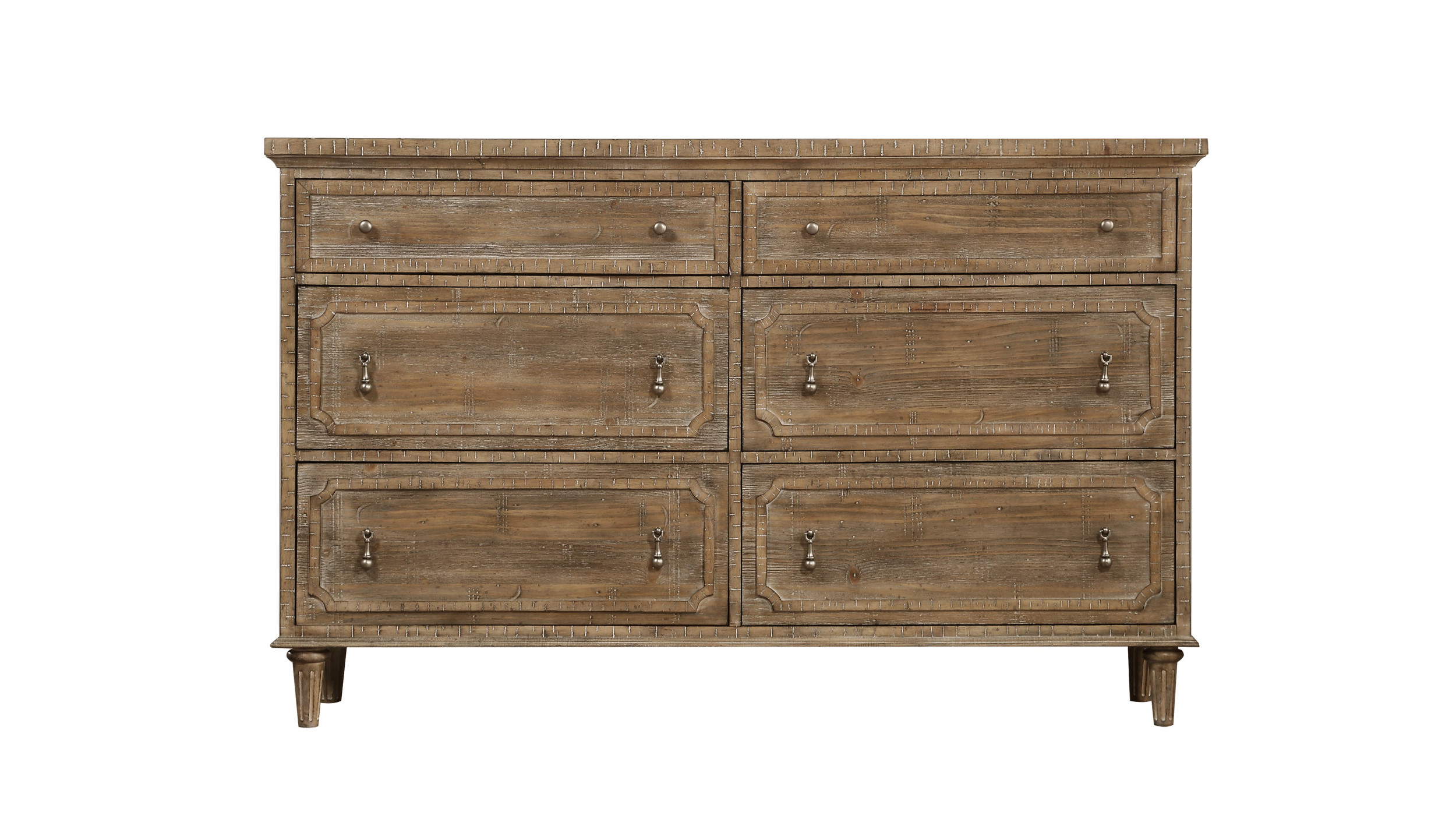 wooden dresser 6 drawer 6 Drawer Dresser main image 1