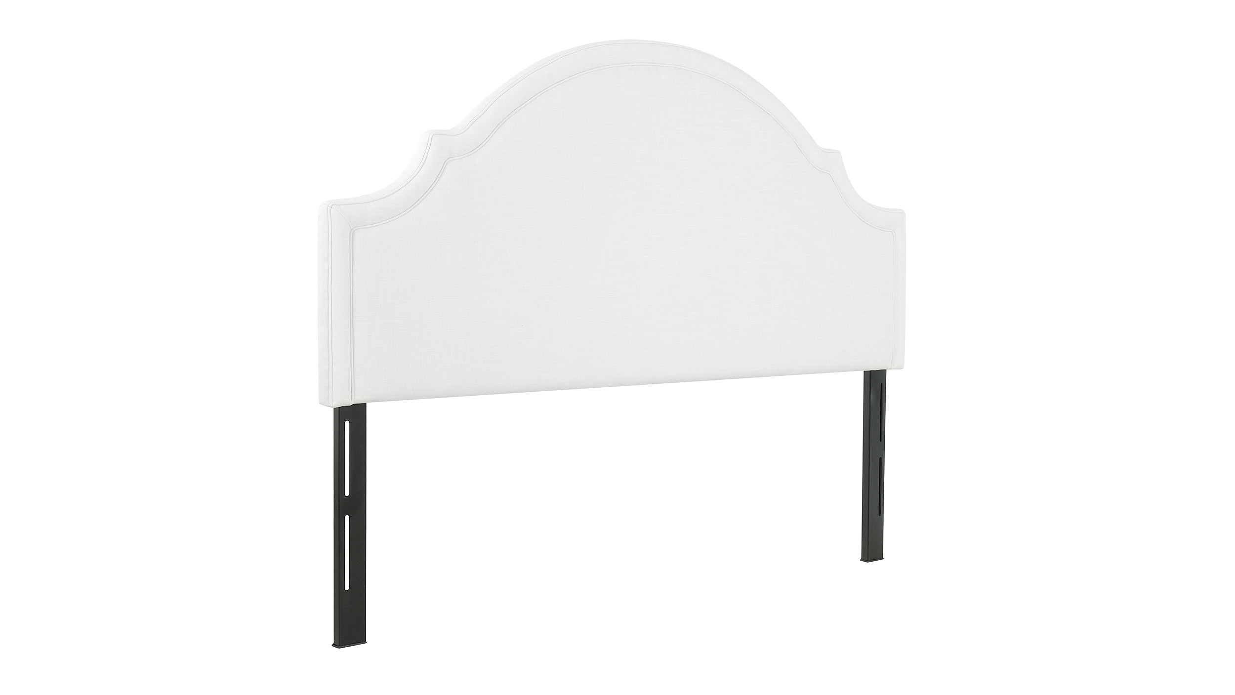 Catherine Upholstered Headboard, King Size, Antique White Jennifer