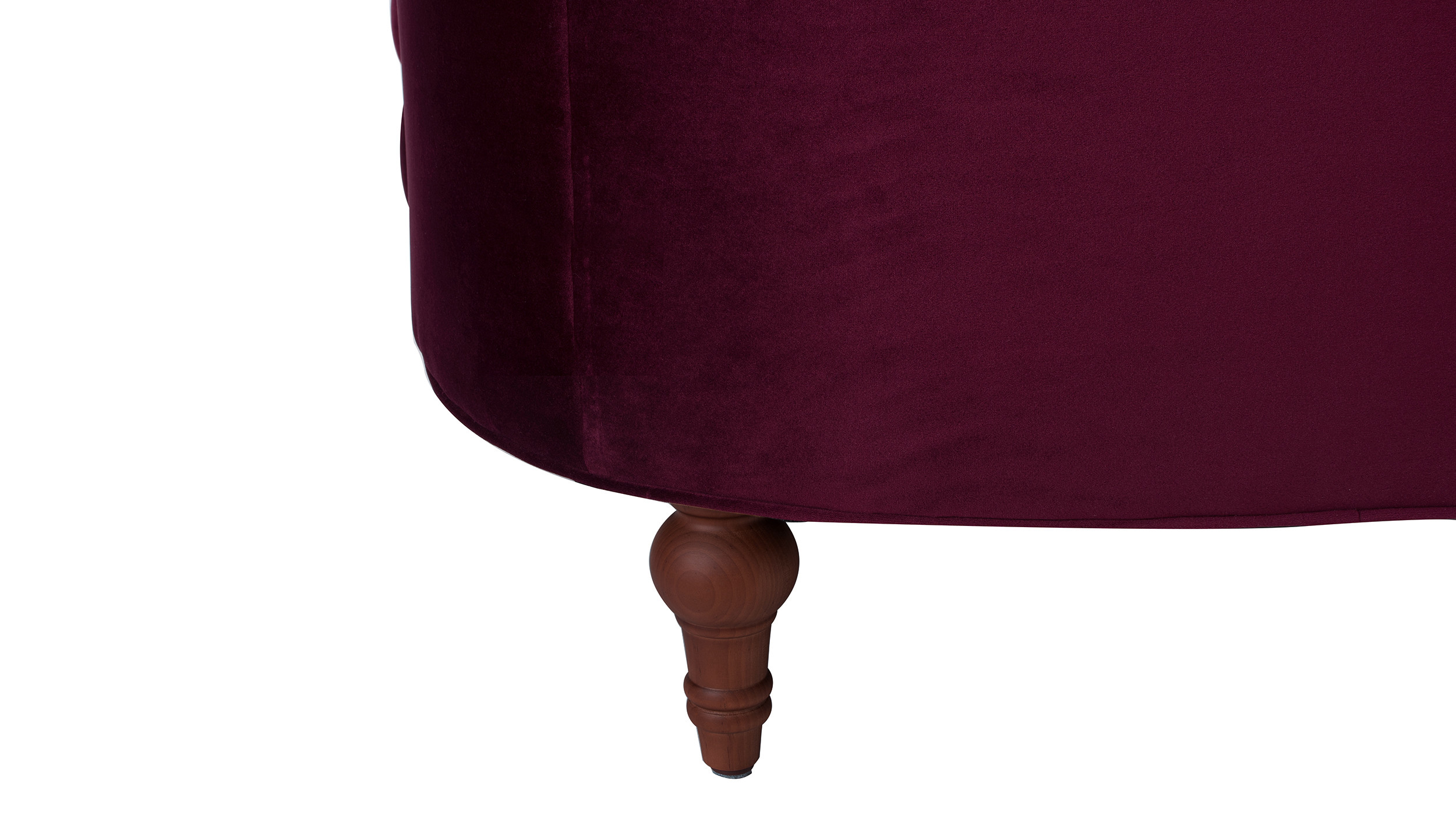 La Rosa Victorian Tufted Upholstered Accent Chair, Burgundy Jennifer
