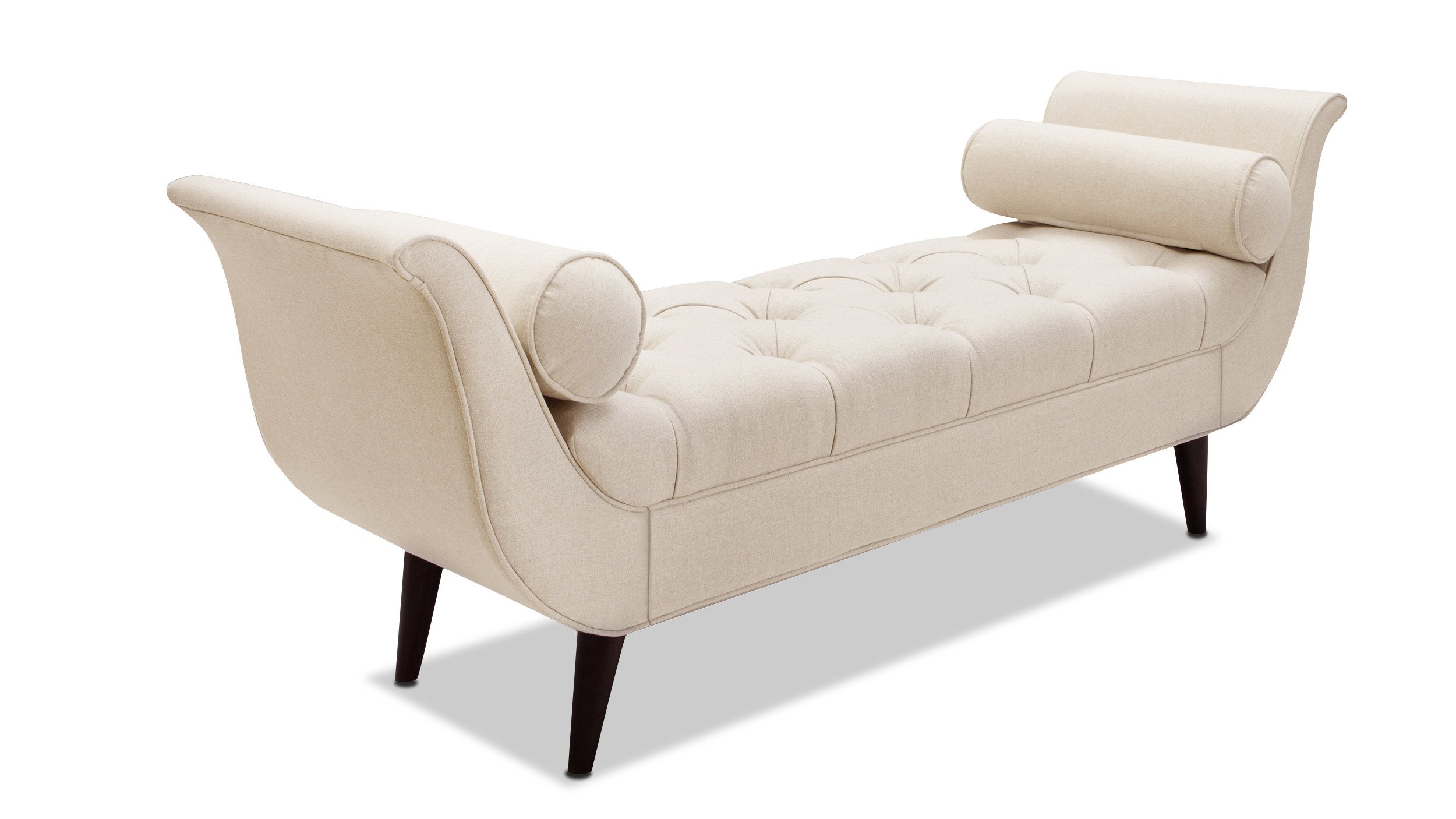 Alma Tufted Entryway Bench, Sky Neutral Jennifer Taylor Home