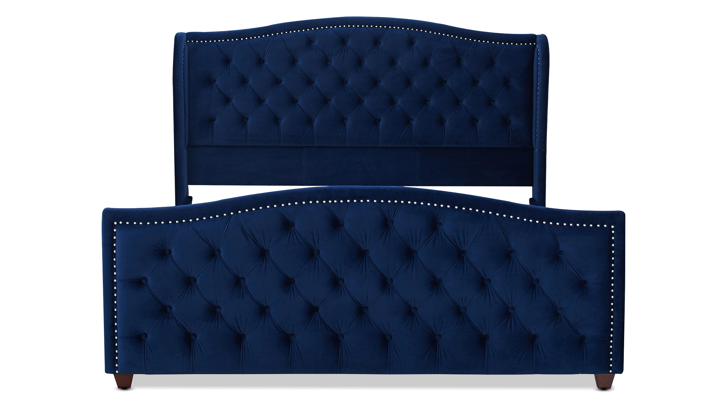 Marcella Tufted Wingback Upholstered Bed Jennifer Taylor Home