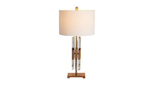 15” Caen Modern Fluted Crystal Accent Table Lamp 1