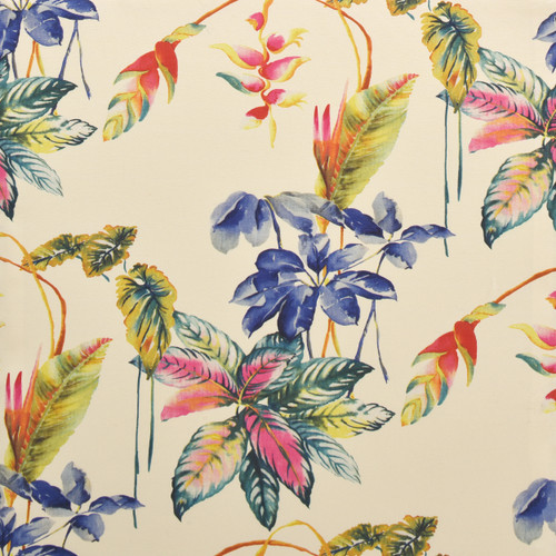 Bright Beige Tropical Floral : 804 - Yard 1