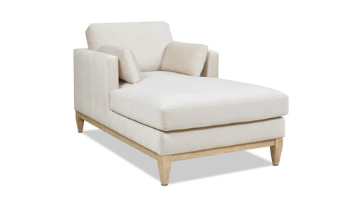 Knox 65" Modern Farmhouse Chaise Lounge Chair, French Beige 4