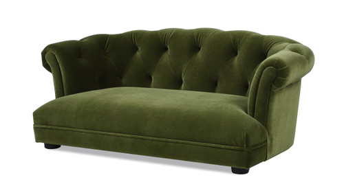 Kiki 36.5" Chesterfield Dog Sofa Bed, Medium, Olive Green 1
