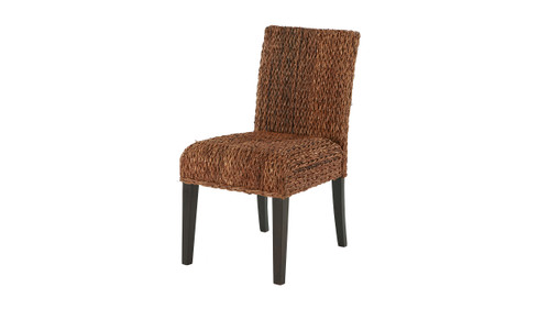 Fontane Woven Dining Side Chair, Set of 2, Rich Brown 1