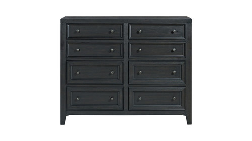 Hudsonbrook 54" 8-Drawer Dresser with Framed Drawer Fronts and Smooth Metal Glides