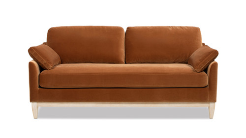 Pasadena 75.5" Modern Farmhouse Sofa, Burnt Orange