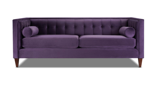 Jack Tuxedo Sofa, Purple 1