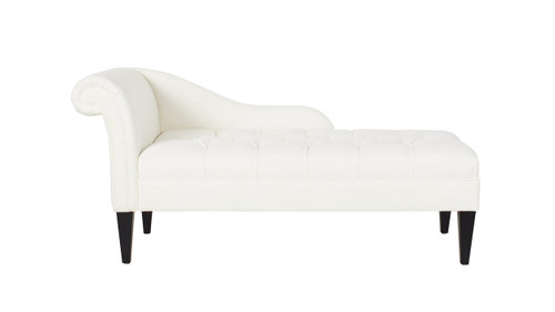 Harrison Tufted Chaise Lounge, Star White 1