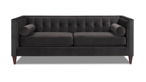 Jack Tuxedo Sofa, Dark Charcoal Grey 1