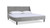 Aspen Upholstered Platform Bed, King, Opal Grey 1