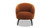 London Mid-Century Modern Ruched Barrel Chair, Burnt Orange 4