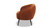 London Mid-Century Modern Ruched Barrel Chair, Burnt Orange 6