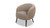 London Mid-Century Modern Ruched Barrel Chair, Mink Beige 1