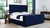 Brooklyn King Tufted Panel Bed Headboard and Footboard Set, Navy Blue 6