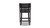 Paris 26” Farmhouse Counter Height Bar Stool with Backrest, Vintage Black Brown Faux Leather 7