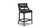 Paris 26” Farmhouse Counter Height Bar Stool with Backrest, Vintage Black Brown Faux Leather 8