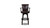 Williams 31” Swivel Bar Stool with Armrests, Vintage Brown Faux Leather 5