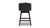 Davidson 26" Swivel Low Back Counter Height Bar Stool, Vintage Black Brown Faux Leather 6