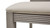 Dauphin Upholstered Dining Side Chair, Set of 2, Cream White Top Grain Leather & Cashmere Gray Wood 12