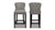 Sonoma 26” Upholstered Counter Height Bar Stool (Set of 2), Dark Heathered Grey 6