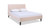 Aspen Vertical Tufted Headboard Platform Bed Set, Queen, Light Blush Pink 1