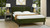 Aspen Vertical Tufted Modern Headboard Platform Bed Set, Queen, Olive Green 17