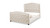 Marcella Upholstered Shelter Headboard Bed Set, Queen, French Beige 6