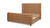 Brooklyn King Tufted Panel Bed Headboard and Footboard Set, Caramel Tan Brown 7